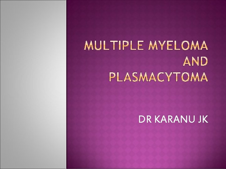 DR KARANU JK 