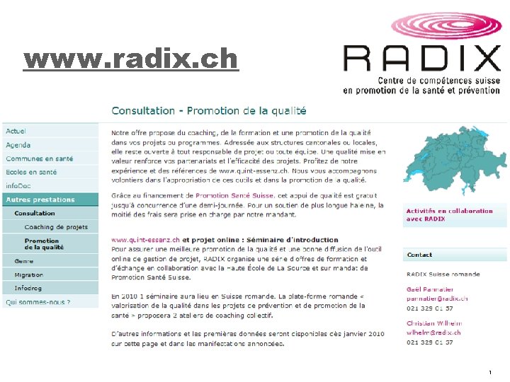 www. radix. ch 1 