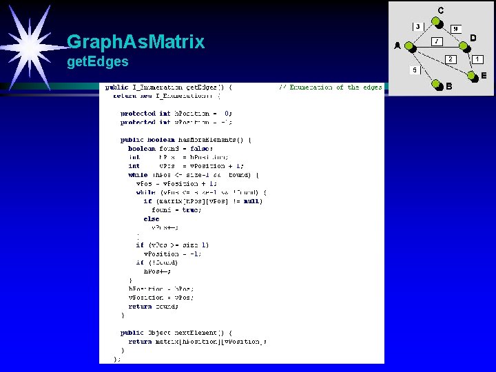 Graph. As. Matrix get. Edges 