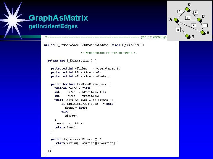 Graph. As. Matrix get. Incident. Edges 