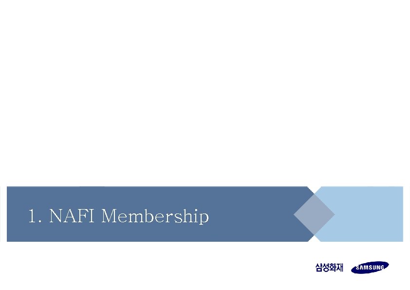 1. NAFI Membership 