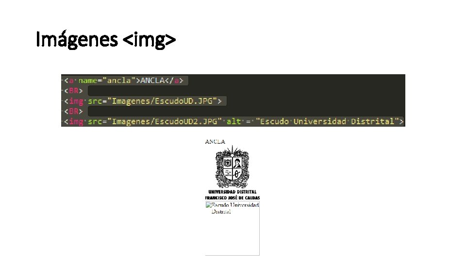 Imágenes <img> 