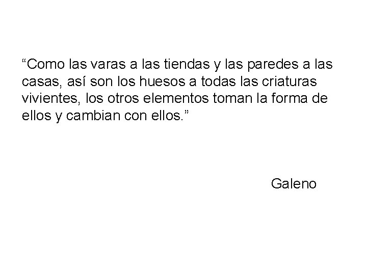 “Como las varas a las tiendas y las paredes a las casas, así son