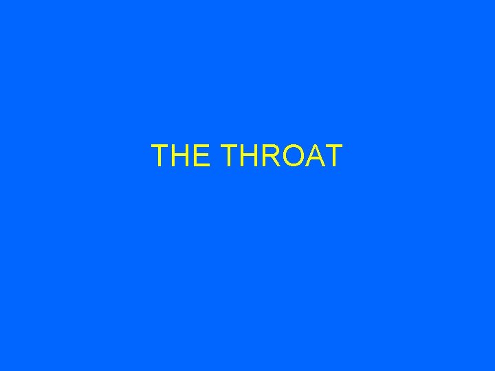 THE THROAT 