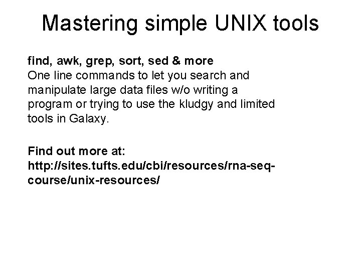 Mastering simple UNIX tools find, awk, grep, sort, sed & more One line commands