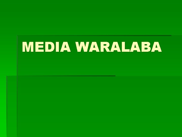 MEDIA WARALABA 