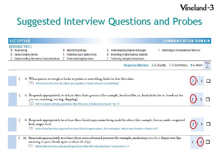 Suggested Interview Questions and Probes 