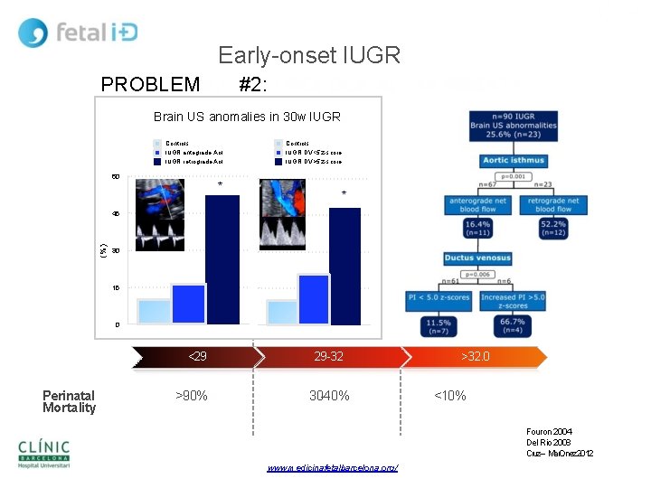 Early onset IUGR PROBLEM #2: Brain US(NEUROLOGICAL) anomalies in 30 w IUGR MORBIDITY Controls
