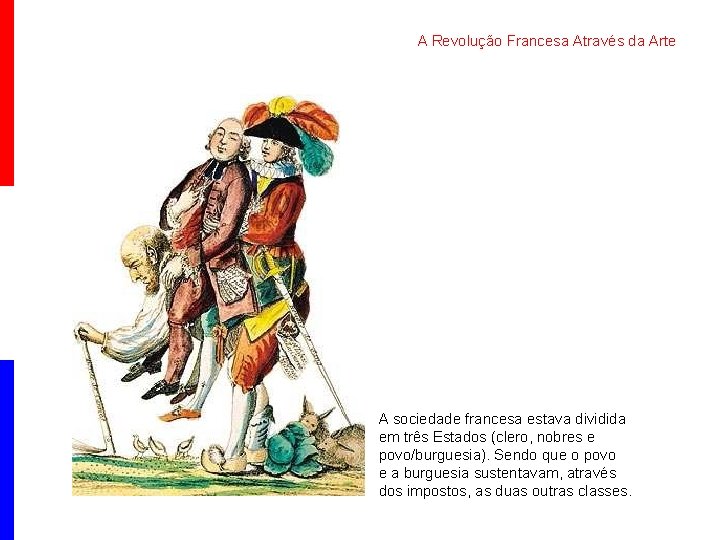 A Revolução Francesa Através da Arte A sociedade francesa estava dividida em três Estados