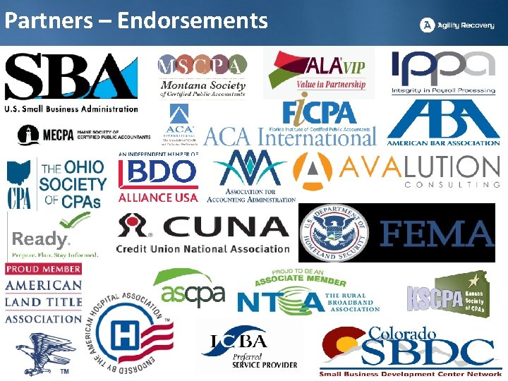 Partners – Endorsements 