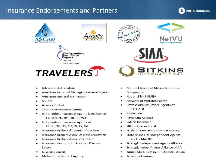 Insurance Endorsements and Partners 