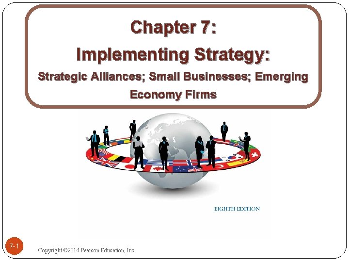 Chapter 7: Implementing Strategy: Strategic Alliances; Small Businesses; Emerging Economy Firms 7 -1 Copyright