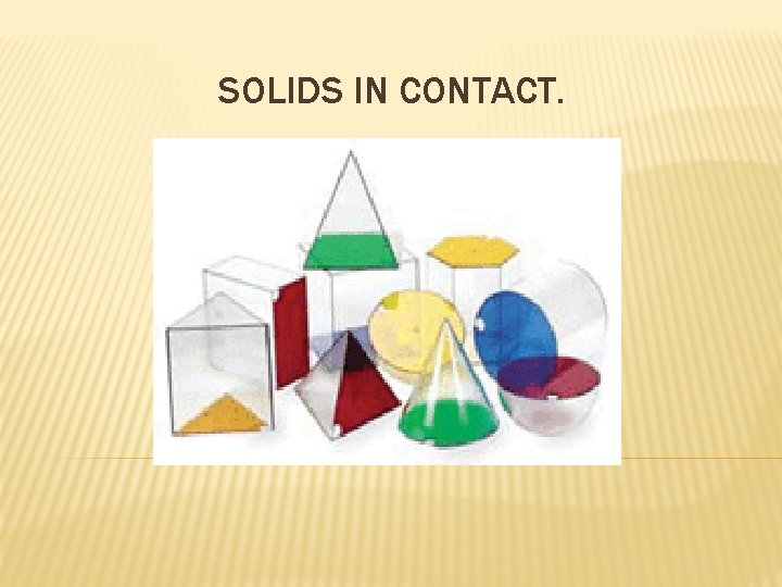 SOLIDS IN CONTACT. 