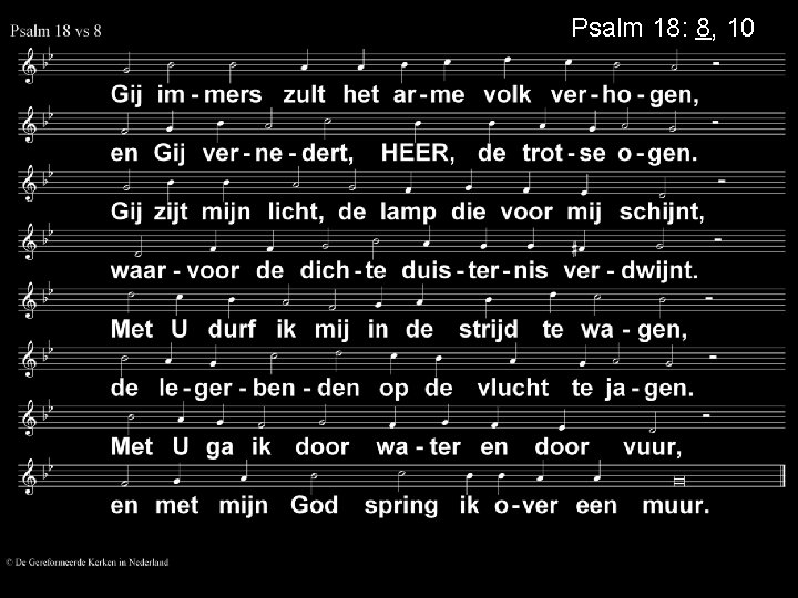Psalm 18: 8, 10 
