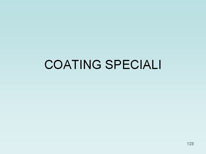 COATING SPECIALI 123 