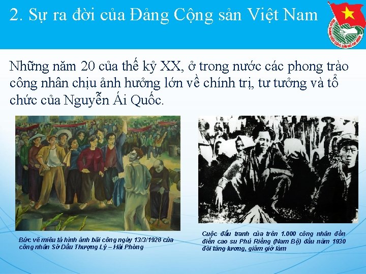 2. Sự ra đời của Đảng Cộng sản Việt Nam Những năm 20 của