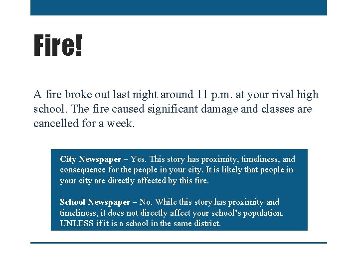 Fire! A fire broke out last night around 11 p. m. at your rival