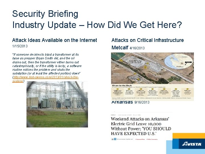 Security Briefing Industry Update – How Did We Get Here? Attack Ideas Available on