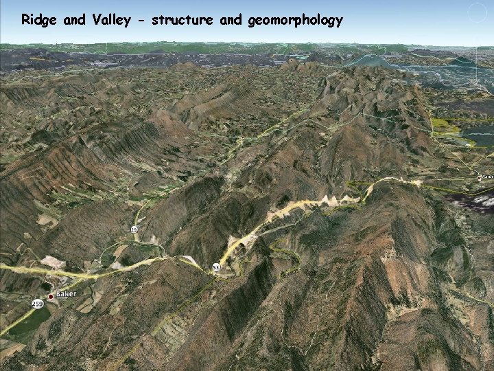 Ridge and Valley - structure and geomorphology 