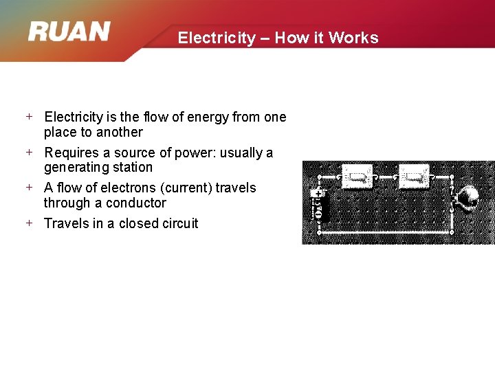 Electricity – How it Works + Electricity is the flow of energy from one