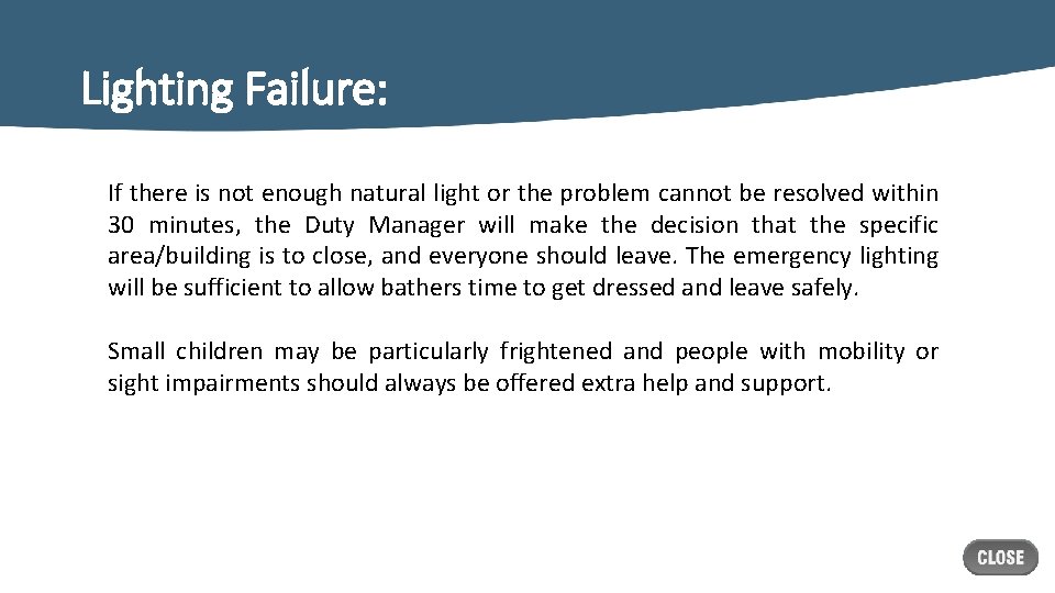 Lighting Failure: If there is not enough natural light or the problem cannot be