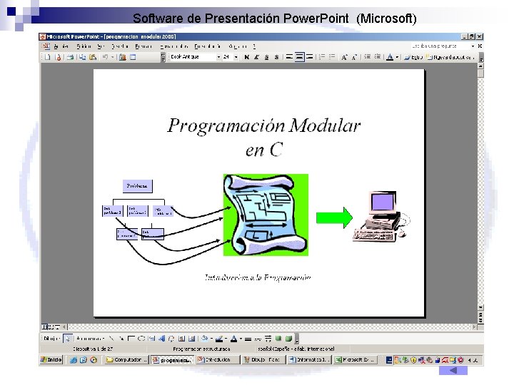 Software de Presentación Power. Point (Microsoft) 