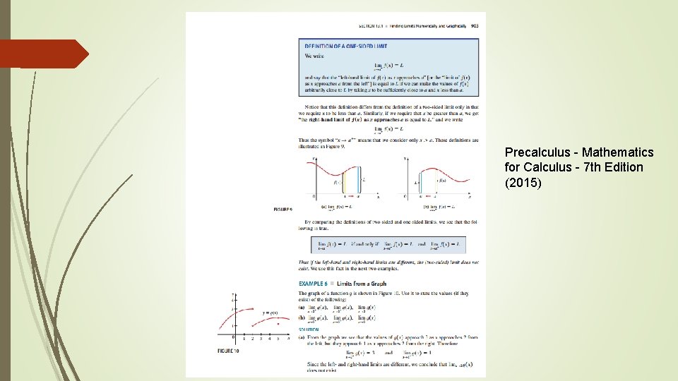 Precalculus - Mathematics for Calculus - 7 th Edition (2015) 