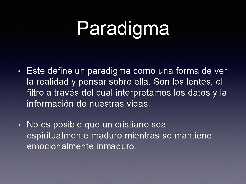 Paradigma • Este define un paradigma como una forma de ver la realidad y