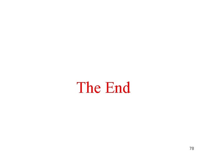 The End 78 