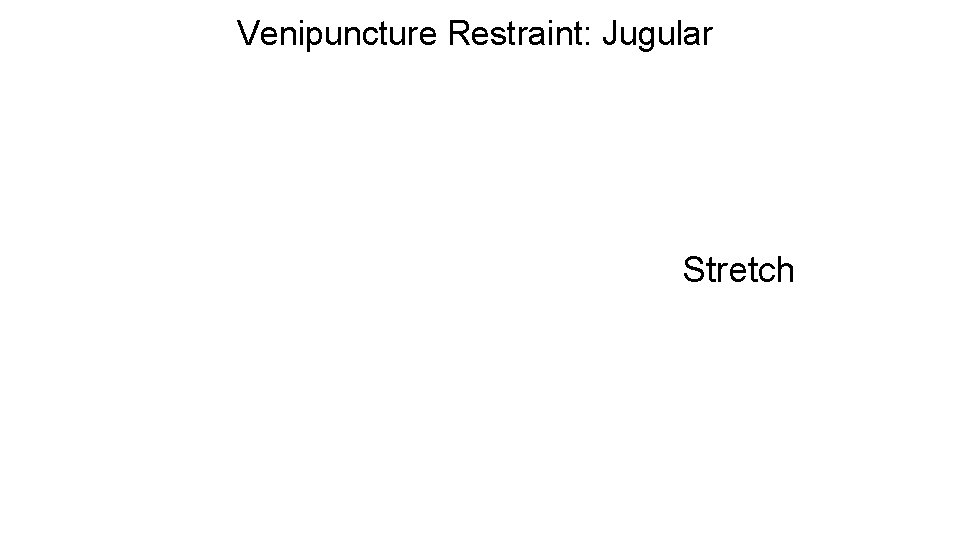 Venipuncture Restraint: Jugular Stretch 17 