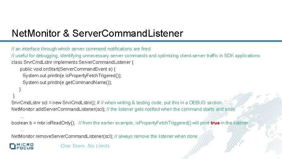 Net. Monitor & Server. Command. Listener // an interface through which server command notifications