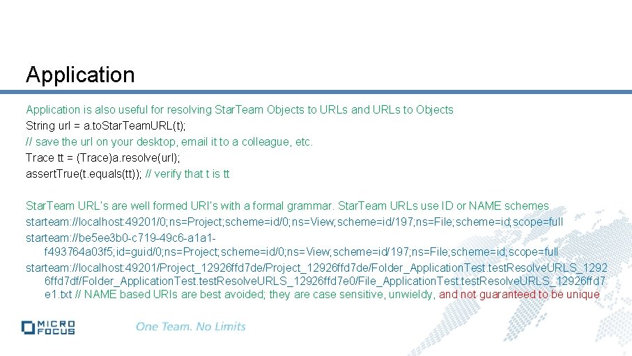 Application is also useful for resolving Star. Team Objects to URLs and URLs to