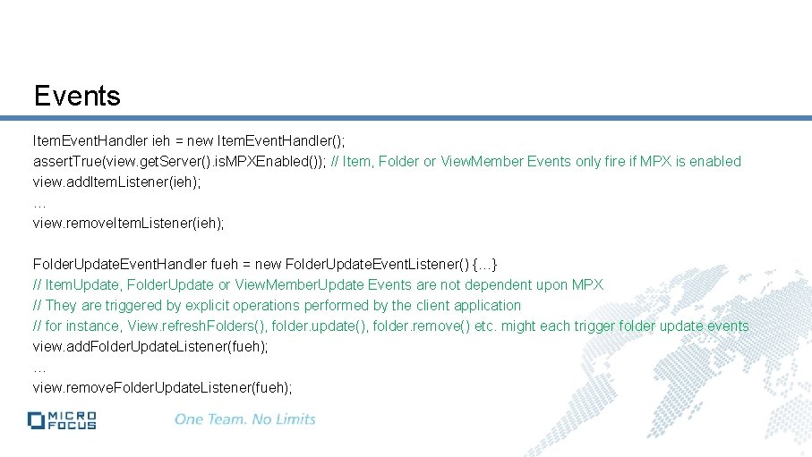 Events Item. Event. Handler ieh = new Item. Event. Handler(); assert. True(view. get. Server().