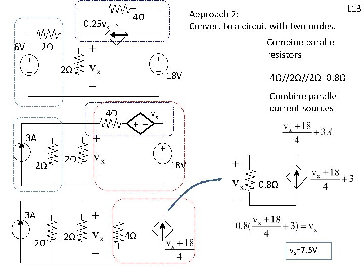 0. 25 vx 6 V 4Ω 2Ω + - 18 V 2Ω 4Ω + 0. 25 vx 6 V 4Ω 2Ω + - 18 V 2Ω 4Ω +
