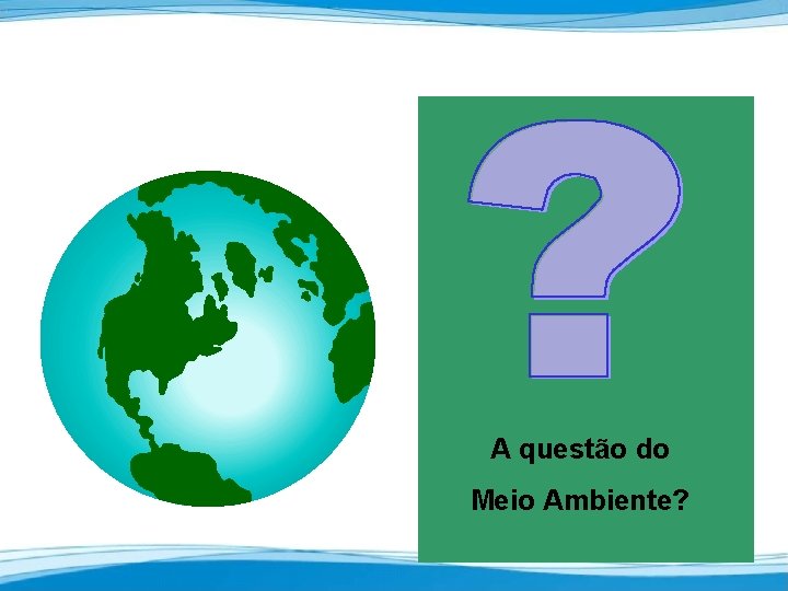A questão do Meio Ambiente? 