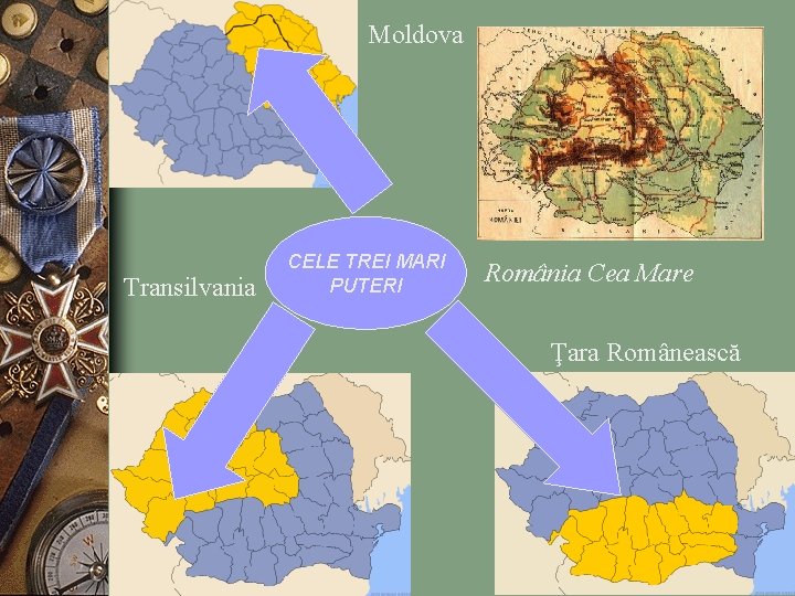 Moldova Transilvania CELE TREI MARI PUTERI România Cea Mare Ţara Românească 