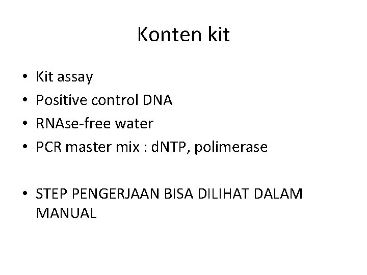 deteksi food ingredient dan cemaran
