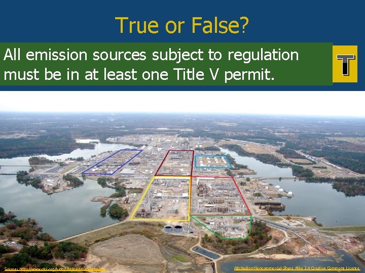 True or False? All emission sources subject to regulation must be in at least