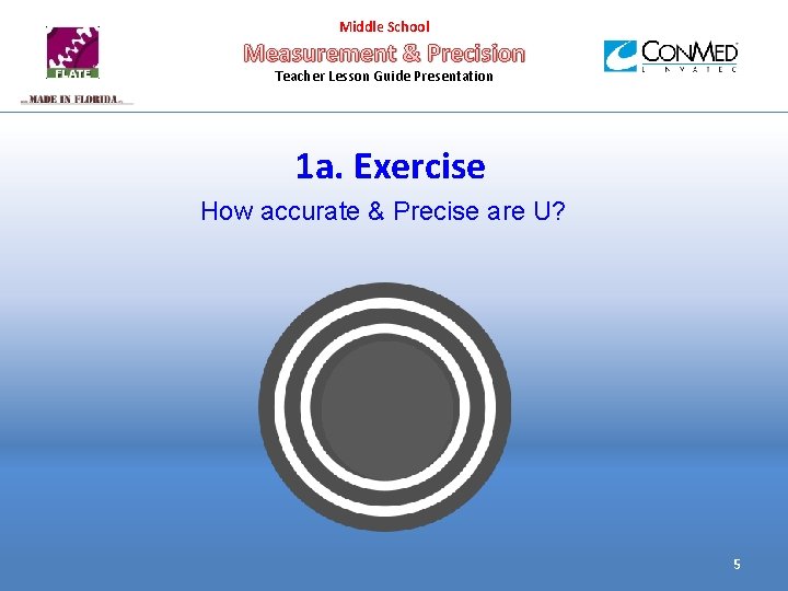 Middle School Measurement & Precision Teacher Lesson Guide Presentation 1 a. Exercise How accurate