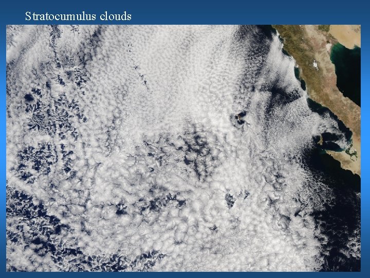 Stratocumulus clouds 