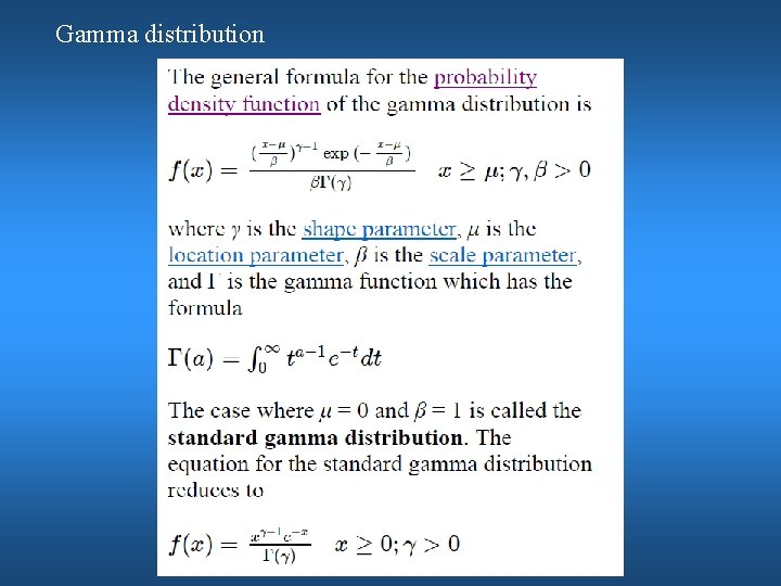 Gamma distribution 