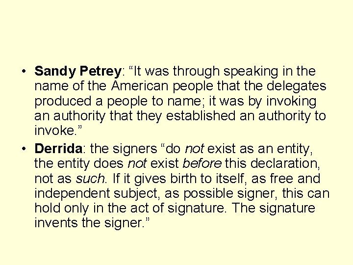  • Sandy Petrey: “It was through speaking in the name of the American