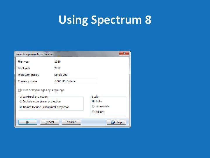 Using Spectrum 8 