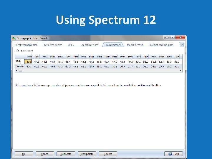 Using Spectrum 12 