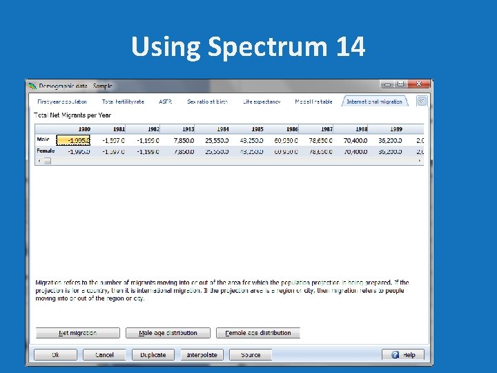 Using Spectrum 14 
