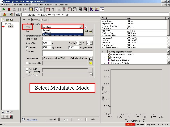 Select Modulated Mode Select Modulated Mode