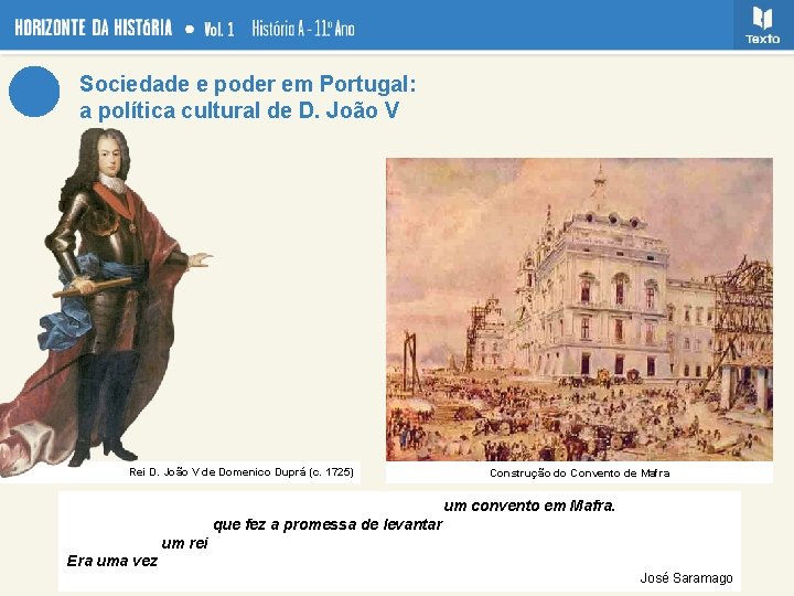 Sociedade e poder em Portugal: a política cultural de D. João V Rei D.