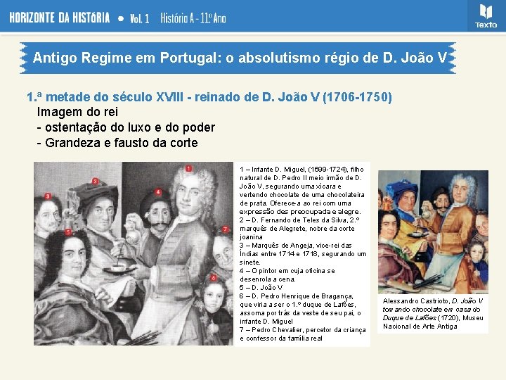 Antigo Regime em Portugal: o absolutismo régio de D. João V 1. ª metade