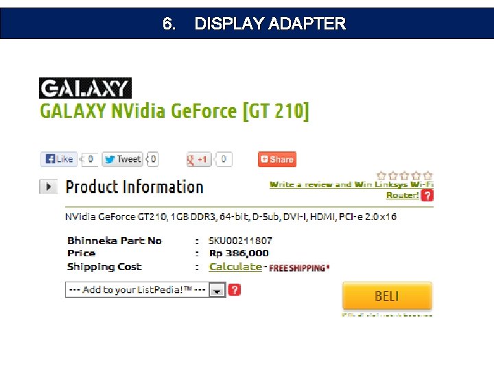 6. DISPLAY ADAPTER 