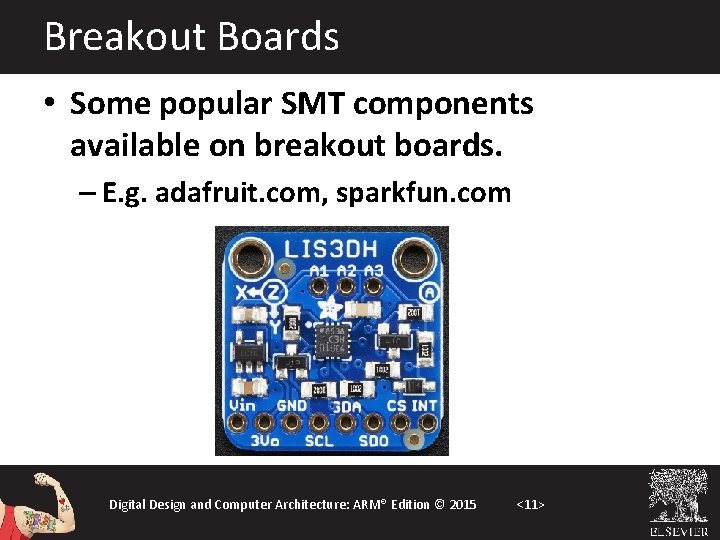 Breakout Boards • Some popular SMT components available on breakout boards. – E. g.